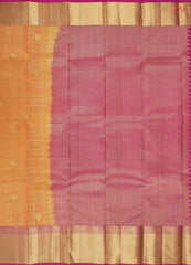 Melon Yellow Fancy Kanchipuram Silk Saree