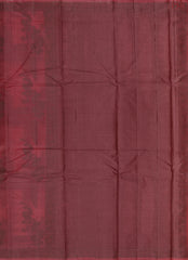 Crimson Banaras Tussar Silk Saree