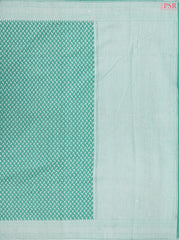 Sea Green Silk Cotton Cut Work Saree