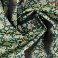 Dark Green Bridal Kanjivaram Silk Saree