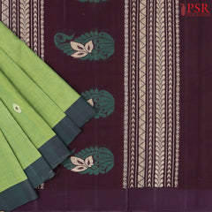 Sap Green Kanchi Cotton Saree