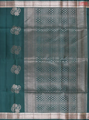 Bottle Green Soft Silk Saree