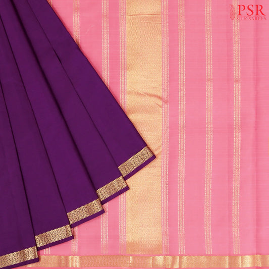 Dark Purple Arani Silk Saree