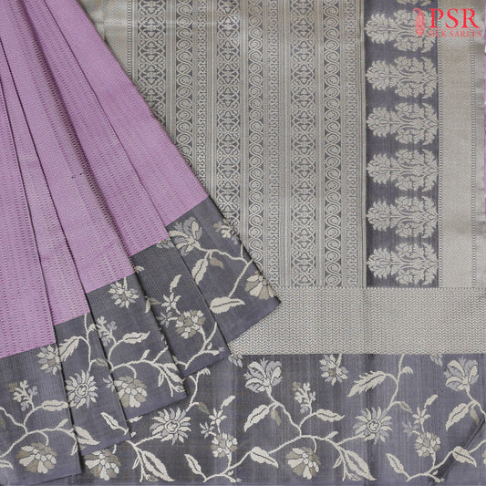 Lilac Kanchipuram Silk Saree