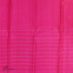 Yellow Kanchipuram Ganga Jamuna Silk Saree