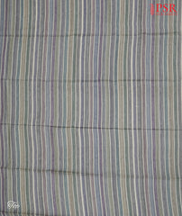 Grey Tussar Silk Dress Material