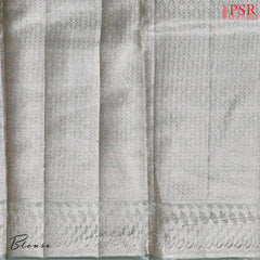 Teal Ocean Banaras Tussar Silk Saree