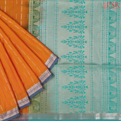 Orange Soft Art Silk Saree