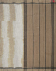 Beige & Tan Kanchi Cotton Saree