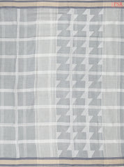 Light Grey Byloom Cotton Saree