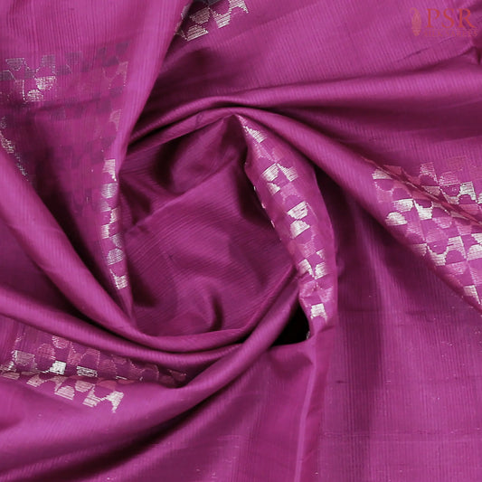 Tyrian Purple Soft Silk Saree