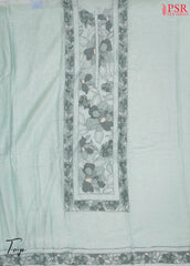 Pastel Mint Silk Cotton Dress Material