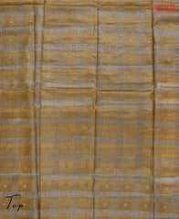 Mustard Brown Tassar Dress Material