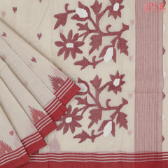 Beige Bengal Cotton Saree