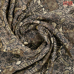 Lead Grey Chanderi Silk Cotton Saree