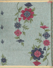 Sage Green Ghicha Cotton Saree