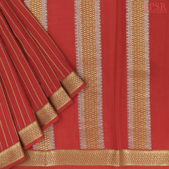 Red Mysore Silk Saree