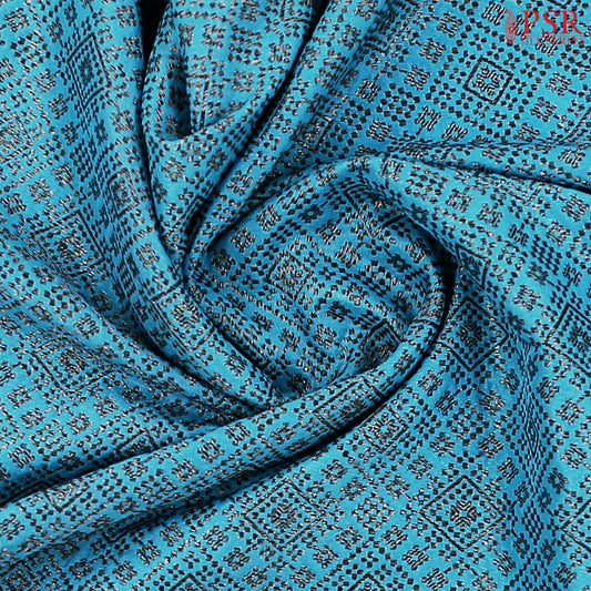 Capri Blue Summer Silk Saree