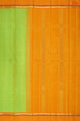 Light Parrot Green Kanchipuram Silk Saree