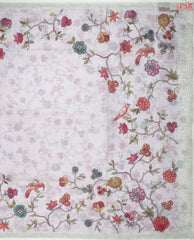 Pale Lavender Linen Saree