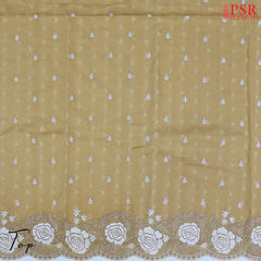 Wheat Beige Cotton Dress Material