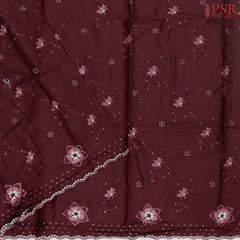 Raspberry Brown Rayon Dress Material