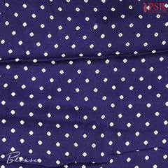 Indigo Blue Modal Silk Saree