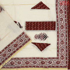 Antique Red Cotton Dress Material