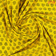 Yellow Cotton Print Running Material