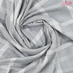 Light Grey Byloom Cotton Saree