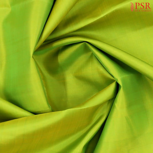 Light Parrot Green Kanchipuram Silk Saree