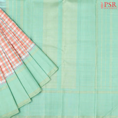 Peach Kanchipuram Silk Saree