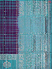 Dark Purple Soft Silk Mix Saree