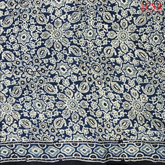 Prussian Blue Modal Silk Saree