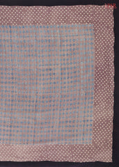 Dark Rose Mauve Crape Silk Saree