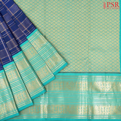 Cobalt Blue Fancy Kanchipuram Silk Saree