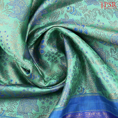 Turquoise Green Bridal Kanchipuram Silk Saree