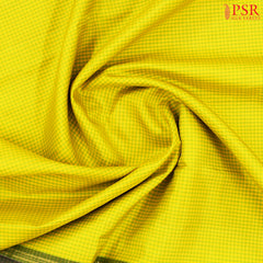 Yellow & Green Kanchipuram Silk Saree