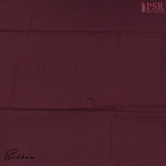 Maroon Beige Chanderi Silk Cotton Dress Material