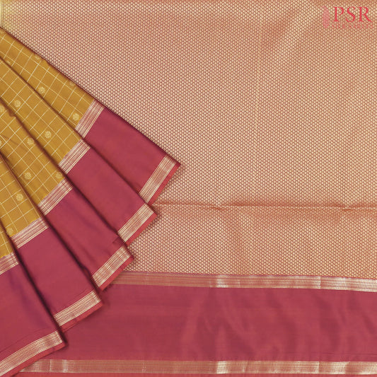 Mustard Brown Soft Art Silk Saree