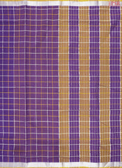 Violet Mangalagiri Cotton Saree