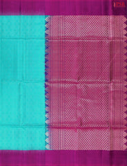 Dark Turquoise Soft Silk Saree