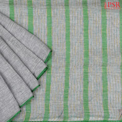 Grey Linen Saree
