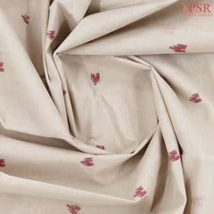 Beige Bengal Cotton Saree
