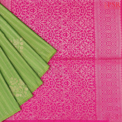 Pear Green Soft Art Silk Saree