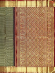 Dark Green Kanchipuram Silk Saree