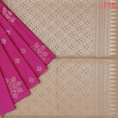 Dark Pink Soft Art Silk Saree