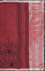 Sangria Red Assam Saree
