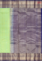 Blue & Yellow Fancy Kanchipuram Silk Saree