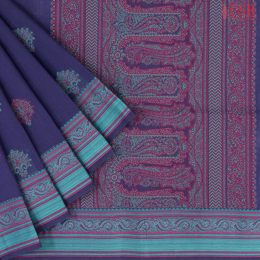 Indigo Kovai Cotton Saree